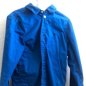 Size 9/10: Boy Button-Up Royal Blue Shirt